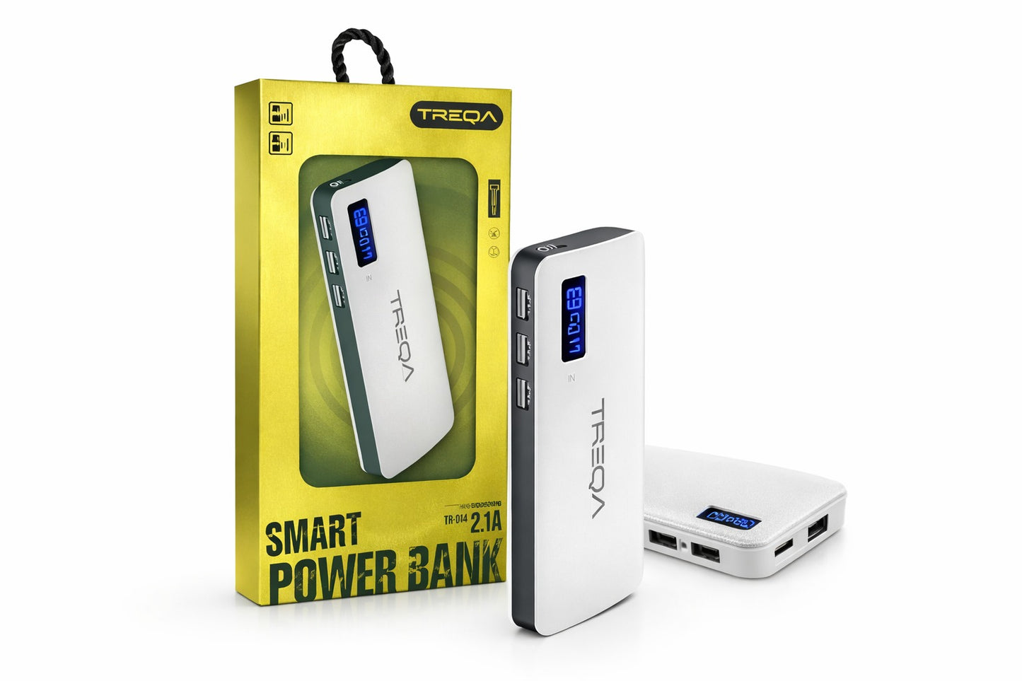 CARGADOR PORTATIL POWER BANK 12800 TREQA